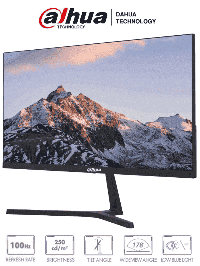 DAHUA DHI-LM22-B200S - Monitor de 21.45 Pulgadas/ Ultra Delgado/ 1920×1080/ Angulo de Visualización de 178 Grados/ Altavoces Integrados/ HDMI&VGA/ Diseño de Micro Bisel/ #VolDH #MonitorDahua #KitSep #MCI2 #ACMD #MXE