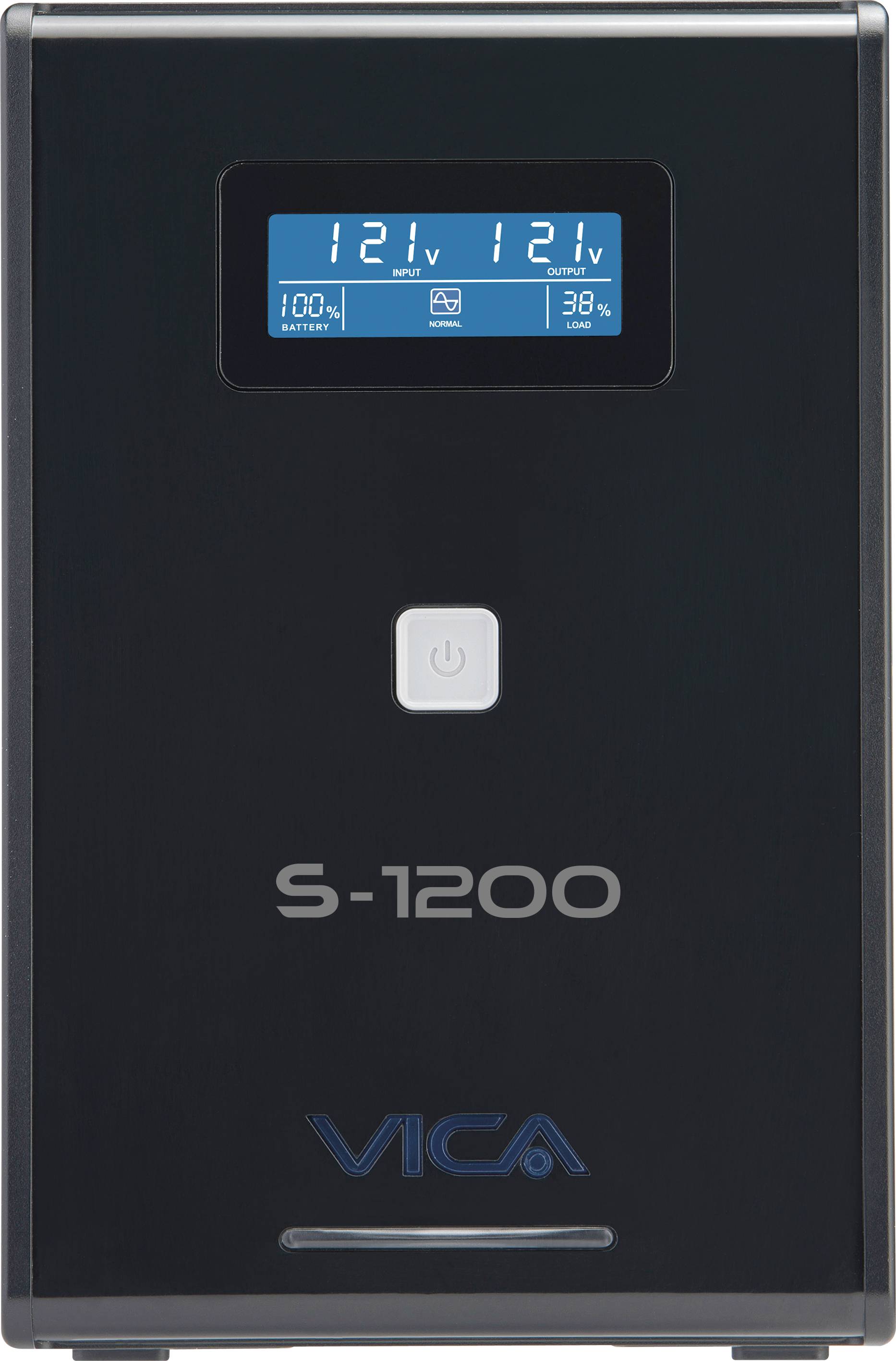 No break interactivo S1200 - 1200VA/600W, entrada 127 VCA 60 Hz, salida 120 VCA, 5 NEMA reguladas/5 reguladOs y respaldadas, RJ11/RJ45, pantalla LCD