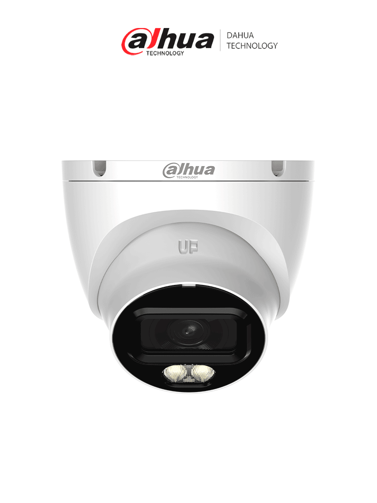 DAHUA DH-HAC-HDW1209TLQN-A-LED-0280B-S3 -Cámara Domo Full Color de 2 MP con lente de 2.8mm y ángulo de 103° Micrófono integrado, iluminación de 30 m, tecnología Starlight y DWDR. Resistente con IP67, visión clara en baja luz