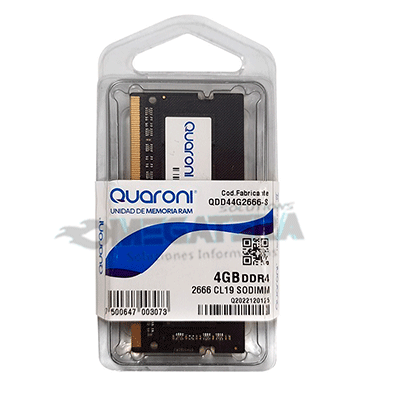 MEMORIA RAM, QUARONI, SODIMM, DDR4, 4GB, 2666MHZ