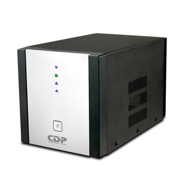 Regulador de Voltaje CDP R-AVR3008 3000VA/1500W AVR - 8 Salidas, 525 julios, Sistema de retardo de encendido, Proteccion Coaxial, 120 Vac