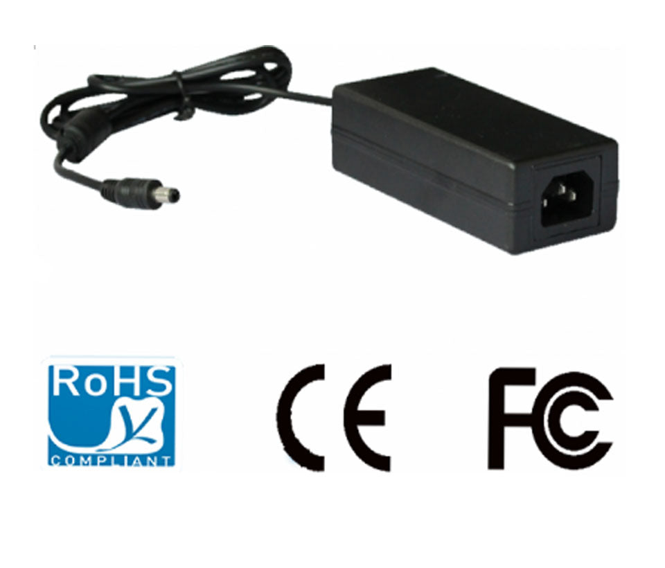 SAXXON PSU1204EPAQ2 - Paquete de Fuente de Poder Regulada de 12 Vcc 4.1 Amperes + Divisor para 4 Camaras/ Color Negro/ Para Usos Multiples: Sistemas de CCTV, Acceso, ETC/ Certificacion UL/