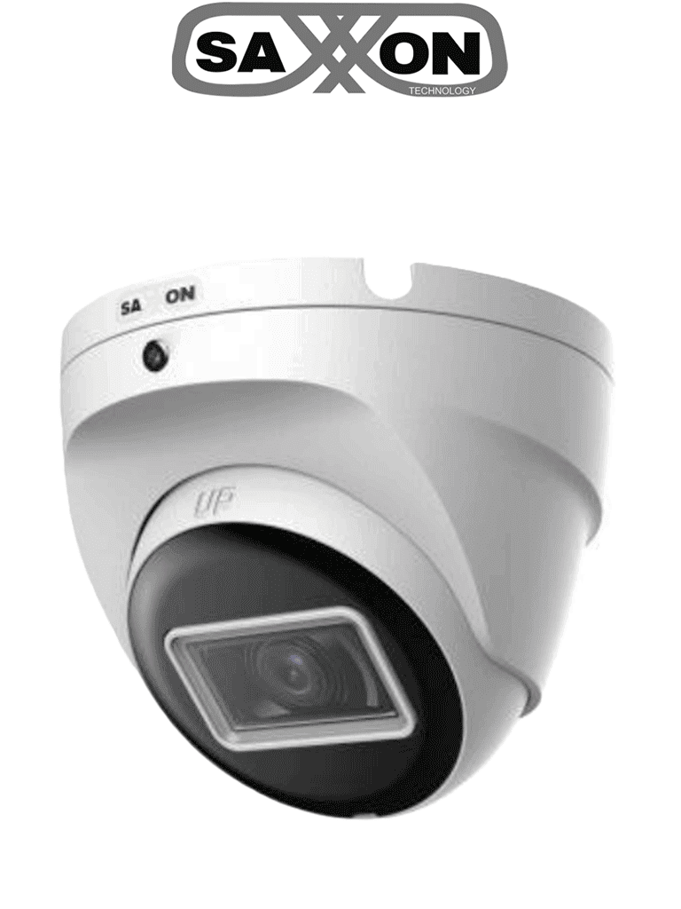 SAXXON SUA-HAC-T20M-0280B- Cámara Turret de 2 Megapíxeles 1080P/ Lente de 2.8 mm con Apertura de Hasta 100°/ Cámara Metálica #SAXI