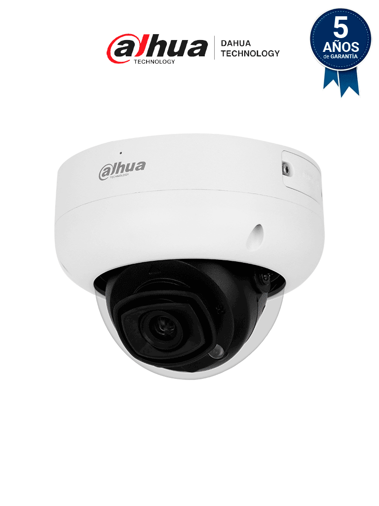 DAHUA IPC-HDBW5241RN-ASE-V2 -Cámara IP Antivandálica Resolución de 2MP/Lente 2.8 mm/ ∢ 106°/ IR 50 mts/ IA WizMind/ Detección Facial/ Protección Perimetral/ Conteo de Personas/Starlight/ ePoE/ WDR/ H.265/ IP67/ IK10/ E&S Alarma/ E&S Audio #MCI2 #IPMC #SED