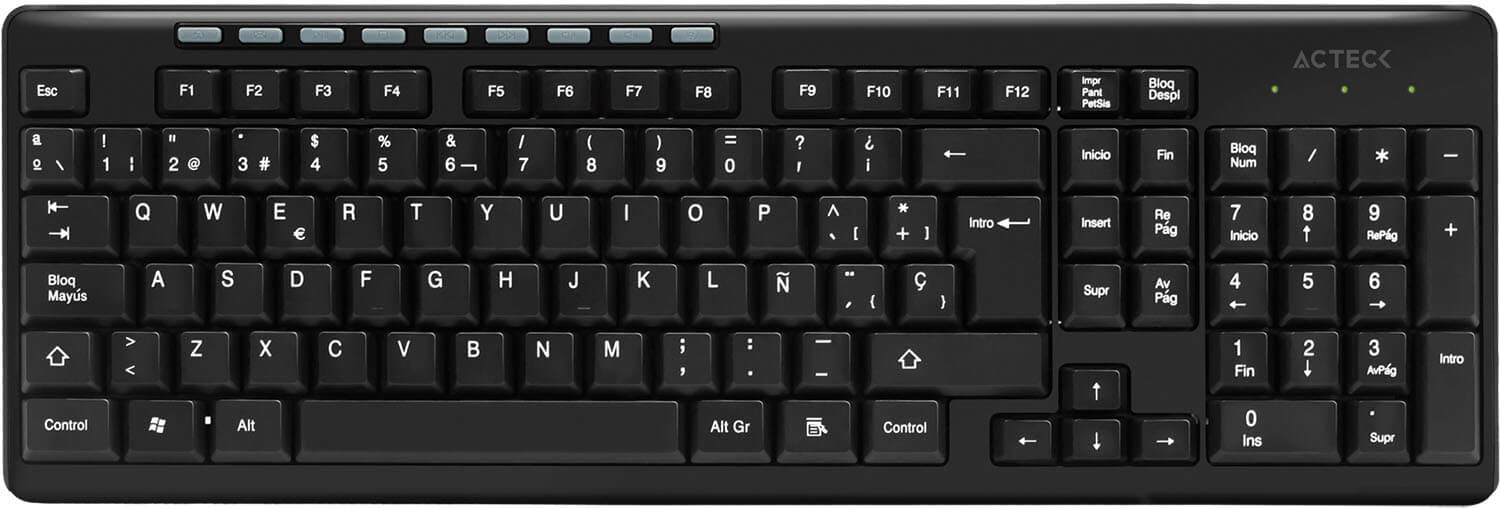 Teclado ACTECK AC-913973 - Inalámbrico, Negro