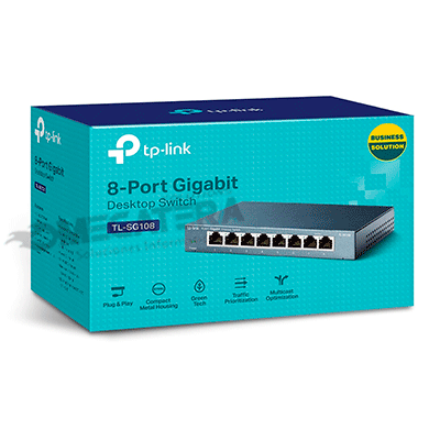SWITCH, TP-LINK, TL-SG108, 8 PUERTOS, GIGABIT ETHERNET