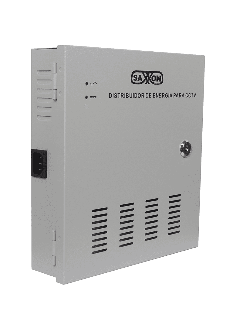 SAXXON PSU1220D18 - Fuente de 12 vcd/ 20 Amperes/ Para 18 Camaras/ 1.1 Amper por Canal/ Protección contra Sobrecargas/ Certificación UL/