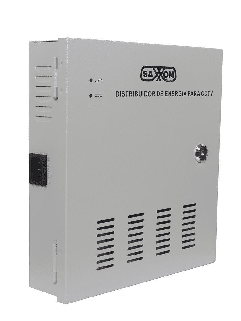 SAXXON PSU1230D18 - Fuente de Poder Profesional de 12 vcd / 30 Ampers/ Para 18 Camaras/ 1.67 Amperes por Canal/ Protección contra Sobrecargas/ Certificación UL/