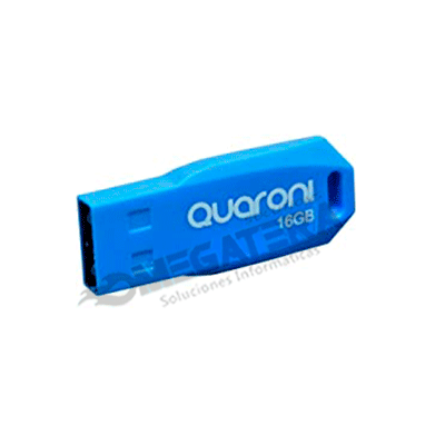 MEMORIA USB, QUARONI, 16GB, 2.0, COLOR AZUL