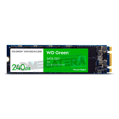 SSD, WESTERN DIGITAL, 240GB, M.2, GREEN, WDS240G2G0B
