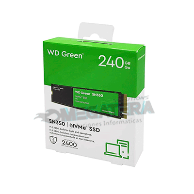 SSD, WD GREEN, SN350, 240GB, NVME, M.2 2280