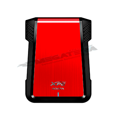 CARCASA ADATA EX500, PARA DD/SSD, 2.5", USB3.2, COLOR ROJO