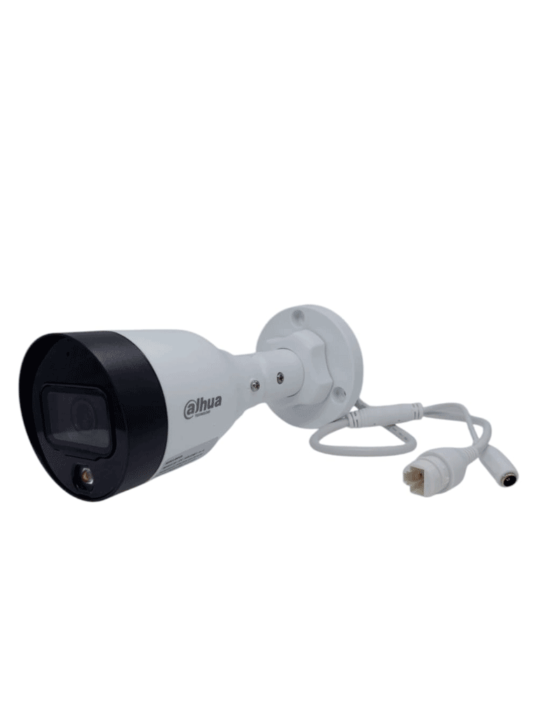 DAHUA DH-IPC-HFW1439S1-A-IL  -Cámara IP Bullet de 4 Megapíxeles/Iluminador Dual/ Lente de 2.8mm/ 94 Grados de Apertura/ Micrófono Integrado/ 30 Metros de Iluminación con Luz Visible/ H.265+/ WDR de 120 dB/ PoE