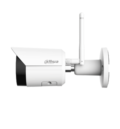 DAHUA IPC-HFW1430DS-SAW - Camara IP Bullet Wifi de 4 Megapixeles/ Lente de 2.8mm/ 90 Grados de Apertura/ H.265+/ IR de 30 Metros/ Microfono Integrado/ Ranura para MicroSD/ Metalica/ IP67/ DWDR/ Videoanaliticos con SMD/ #MCI2 #IPMC