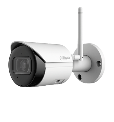 DAHUA IPC-HFW1430DS-SAW - Camara IP Bullet Wifi de 4 Megapixeles/ Lente de 2.8mm/ 90 Grados de Apertura/ H.265+/ IR de 30 Metros/ Microfono Integrado/ Ranura para MicroSD/ Metalica/ IP67/ DWDR/ Videoanaliticos con SMD/ #MCI2 #IPMC