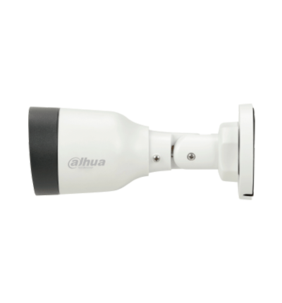 Dahua IPC-HFW1230S1-A-S5-Cámara IP Bullet de 2MP, lente de 2.8mm, ángulo de visión de 102 grados, micrófono integrado, compresión H.265+, IR de 30m, protección IP67, PoE, DWDR.