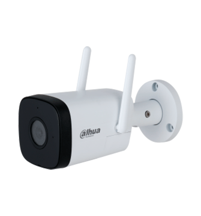 DAHUA IPC-HFW1230DT-STW - Cámara IP Bullet Wifi de 2 Megapixeles/ Lente de 2.8 mm/ 100 Grados de Apertura/ IR de 30 Metros/ H.265/ Microfono y Altavoz Integrados/ Ranura MicroSD/ IP67/ Detección de Movimiento #KitDahua #MDIP #IMD #MCI2 #WDA  #IPMC #SED