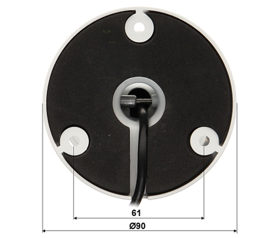 DAHUA HAC-HFW1200D-036- Camara Bullet HDCVI 1080p/ Lente 3.6 mm/ 87.5 Grados de Apertura/ Smart IR 80 Mts/ IP67/ Metálica/ DWDR/ BLC/ HLC/ TVI AHD y CVBS