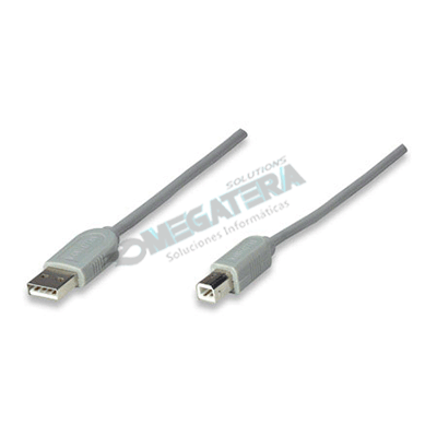 CABLE USB A - B, MANHATTAN, 4.5 M, IMPRESORAS, SCANNERS, ETC