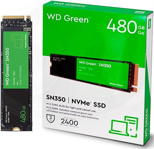 SSD, WD GREEN, SN350, 480GB, NVME, M.2 2280