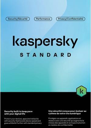 KASPERSKY  STANDARD, 3 EQUIPOS, 1 AÑO, LICENCIA EN CAJA