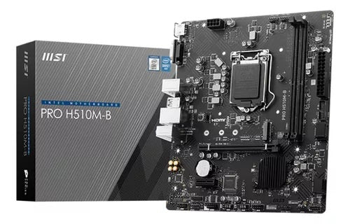 TARJETA MADRE, MSI, H510M-B, S-1200, DDR4, HDMI, 10MA